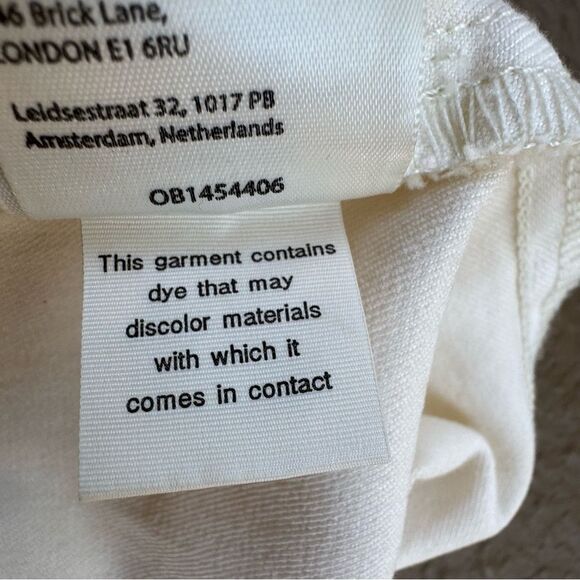 NWT Free People Venice Beach Cream Elastic Waist Flare Wide Leg Jeans Size 26 - Picture 11 of 14